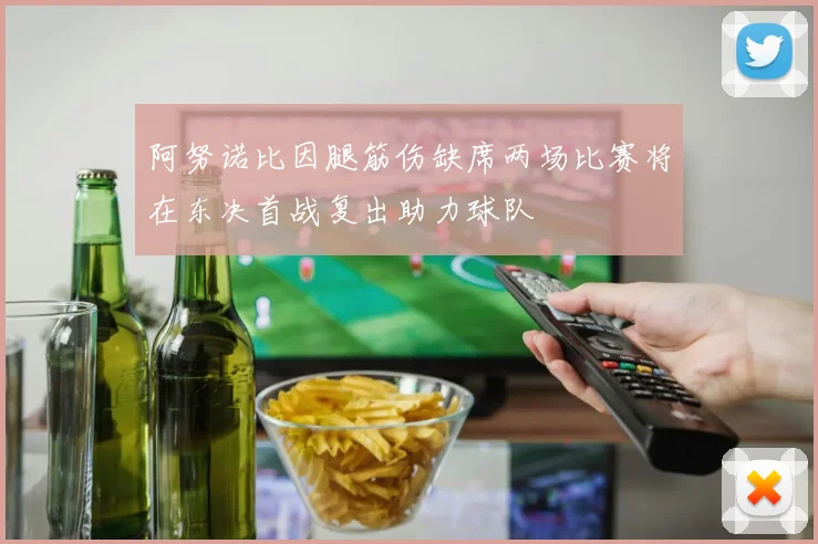 阿努诺比因腿筋伤缺席两场比赛将在东决首战复出助力球队